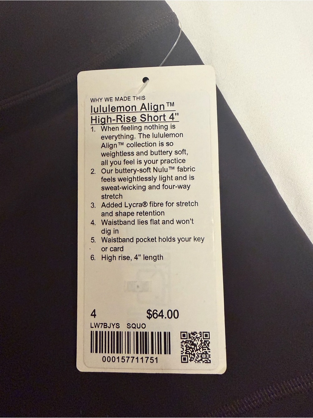 Lululemon Align High- Rise Short 4” - Picture 2 of 4